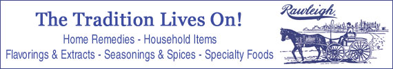 Rawleigh salve, ointment, liniment, spices, flavorings, pie fillings and more